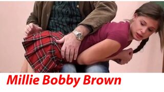 Millie Bobby Brown Get Spanked for doing too many deepfakes (not a preview)