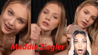 Maddie Ziegler celebrates the 4th of July by giving a handjob to his daddy