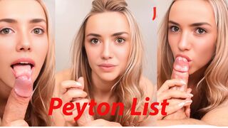 Peyton List amazing teasing and blowjob