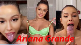 Ariana Grande meets new people by making rimjob and blowjobs