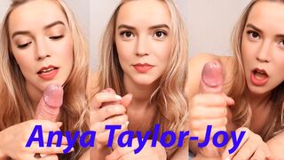 Anya Taylor Joy amazing teasing and blowjob
