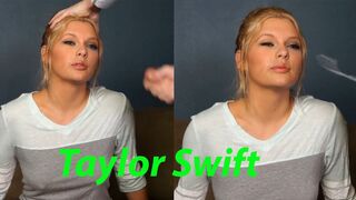 Taylor Swift receives a facial