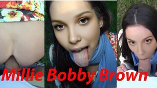 Millie Bobby Brown gets fucked in public