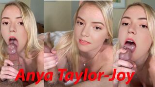 Anya Taylor Joy professional blowjob