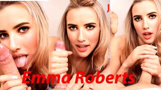 Emma Roberts amazing teasing and blowjob Remastered