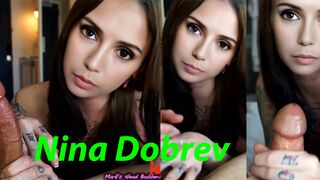 Nina Dobrev intense staring handjob 2