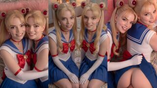 Anya Taylor-joy Sailor Moon Threesome (Voice Fake)